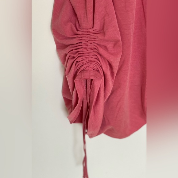 ATHLETA Peach Encore Ruched Side Racerback Tank Top (Size Medium) - Picture 5 of 6